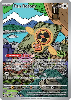 Fan Rotom 250/217 Illustration Rare card from Ascended Heroes