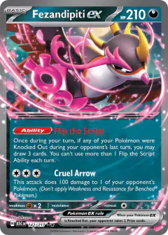 Fezandipiti ex 142/217 Double Rare card from Ascended Heroes