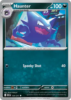 Haunter 124/217 Uncommon card from Ascended Heroes