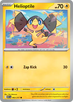 Helioptile 63/217 Common card from Ascended Heroes