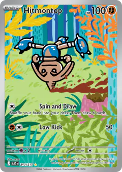 Hitmontop 240/217 Illustration Rare card from Ascended Heroes