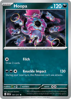 Hoopa 141/217 Rare card from Ascended Heroes