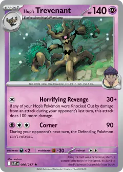 Hop's Trevenant 96/217 Rare card from Ascended Heroes