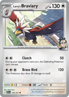 Larry's Braviary 174/217 Uncommon card from Ascended Heroes