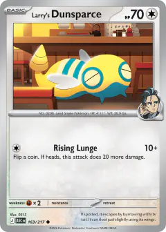 Larry's Dunsparce 163/217 Common card from Ascended Heroes