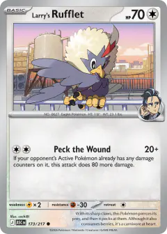 Larry's Rufflet 173/217 Common card from Ascended Heroes