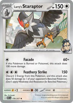 Larry's Staraptor 170/217 Rare card from Ascended Heroes