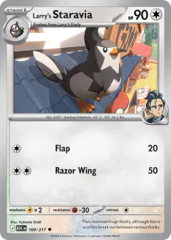 Larry's Staravia 169/217 Uncommon card from Ascended Heroes