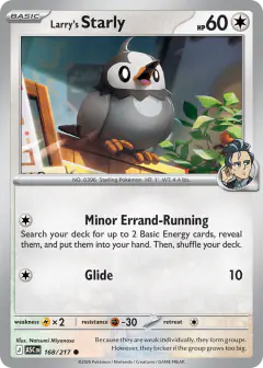 Larry's Starly 168/217 Common card from Ascended Heroes