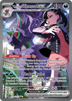 Marnie's Grimmsnarl ex 287/217 Special Illustration Rare card from Ascended Heroes