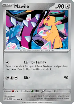 Mawile 144/217 Uncommon card from Ascended Heroes