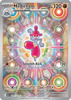 Medicham 241/217 Illustration Rare card from Ascended Heroes