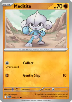 Meditite 103/217 Common card from Ascended Heroes