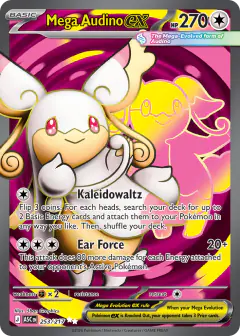 Mega Audino ex 253/217 Ultra Rare card from Ascended Heroes