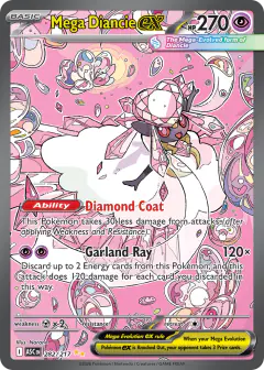 Mega Diancie ex 282/217 Special Illustration Rare card from Ascended Heroes