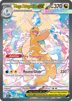 Mega Dragonite ex 290/217 Special Illustration Rare card from Ascended Heroes