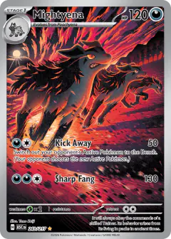 Mightyena 243/217 Illustration Rare card from Ascended Heroes