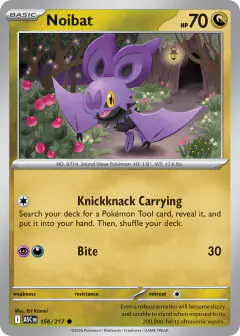 Noibat 156/217 Common card from Ascended Heroes