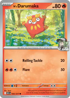 N's Darumaka 32/217 Common card from Ascended Heroes