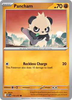 Pancham 115/217 Common card from Ascended Heroes