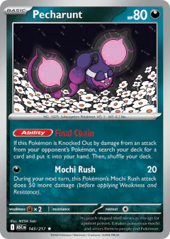Pecharunt 143/217 Rare card from Ascended Heroes