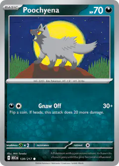 Poochyena 128/217 Common card from Ascended Heroes