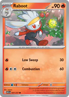 Raboot 37/217 Common card from Ascended Heroes