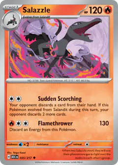 Salazzle 35/217 Uncommon card from Ascended Heroes