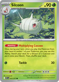 Silcoon 12/217 Common card from Ascended Heroes