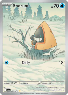Snorunt 227/217 Illustration Rare card from Ascended Heroes