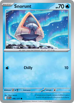 Snorunt 46/217 Common card from Ascended Heroes