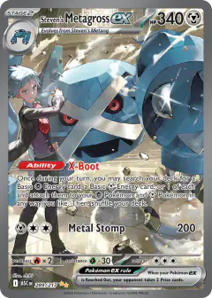 Steven's Metagross ex 289/217 Special Illustration Rare card from Ascended Heroes