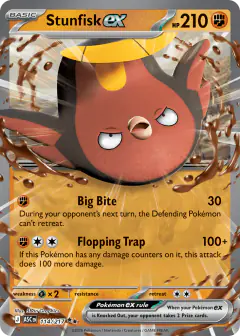 Stunfisk ex 114/217 Double Rare card from Ascended Heroes