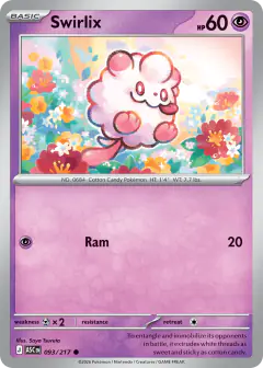 Swirlix 93/217 Common card from Ascended Heroes