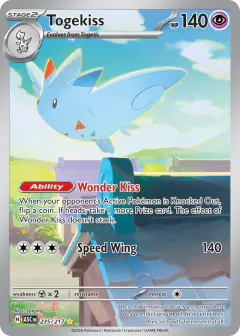 Togekiss 235/217 Illustration Rare card from Ascended Heroes