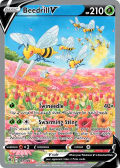 Beedrill V 161/189 Rare Ultra card from Astral Radiance