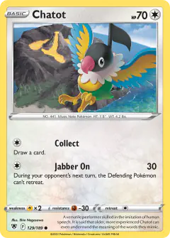 Chatot 129/189 Common card from Astral Radiance