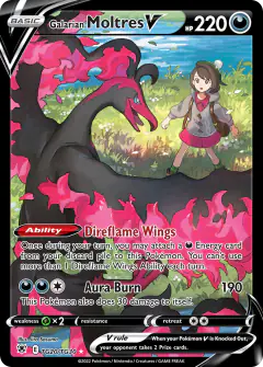 Galarian Moltres V TG20/TG30 Rare Holo V card from Astral Radiance