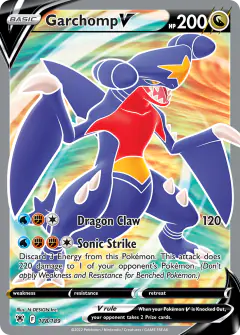 Garchomp V 178/189 Rare Ultra card from Astral Radiance