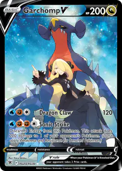 Garchomp V TG23/TG30 Rare Holo V card from Astral Radiance