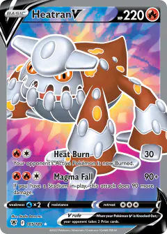 Heatran V 165/189 Rare Ultra card from Astral Radiance