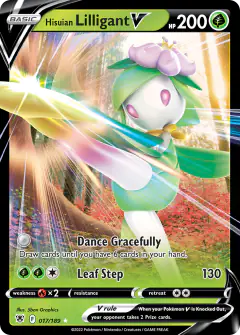 Hisuian Lilligant V 017/189 Rare Holo V card from Astral Radiance