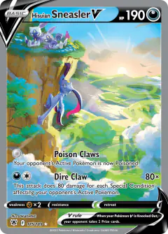 Hisuian Sneasler V 175/189 Rare Ultra card from Astral Radiance