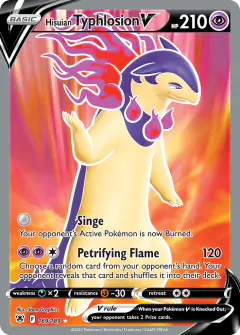 Hisuian Typhlosion V 169/189 Rare Ultra card from Astral Radiance