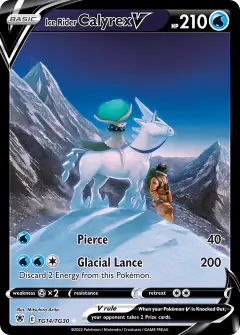 Ice Rider Calyrex V TG14/TG30 Rare Holo V card from Astral Radiance