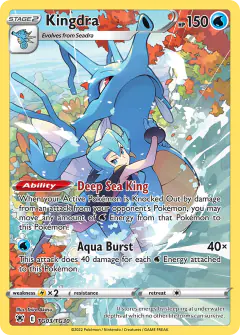 Kingdra TG03/TG30 Trainer Gallery Rare Holo card from Astral Radiance