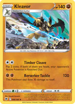 Kleavor 086/189 Rare Holo card from Astral Radiance