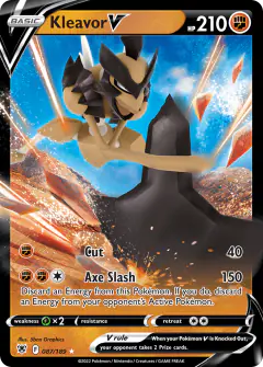 Kleavor V 087/189 Rare Holo V card from Astral Radiance