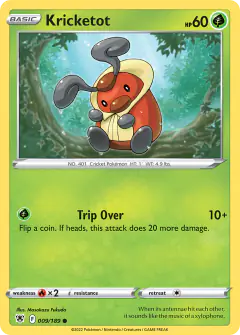Kricketot 009/189 Common card from Astral Radiance
