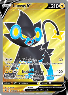 Luxray V 168/189 Rare Ultra card from Astral Radiance